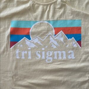 Sigma Sigma Sigma (Tri Sigma) Long Sleeved Comfort Colors T-Shirt